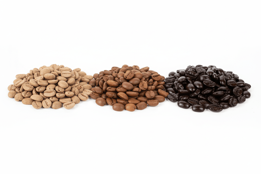 what's the difference between light medium and dark roast coffee​